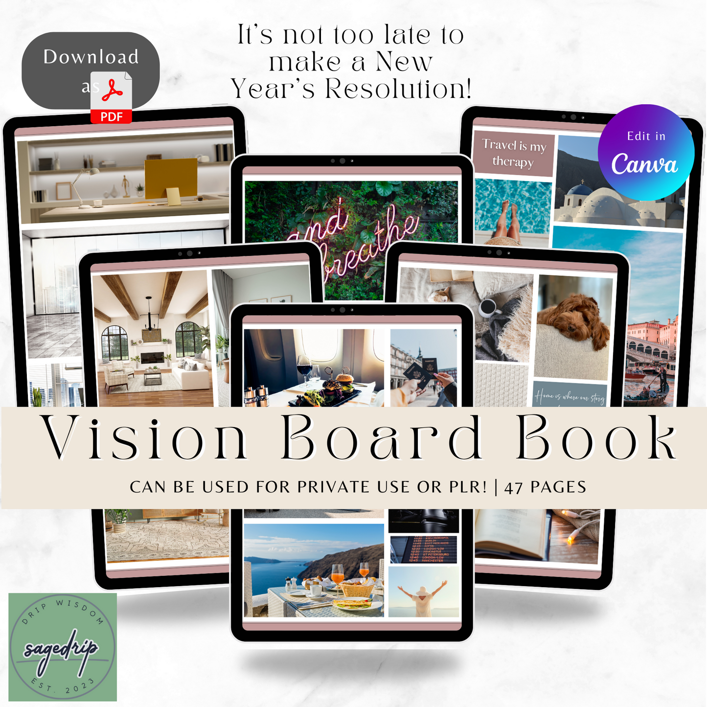 Vision Board Book | PLR/MRR Product