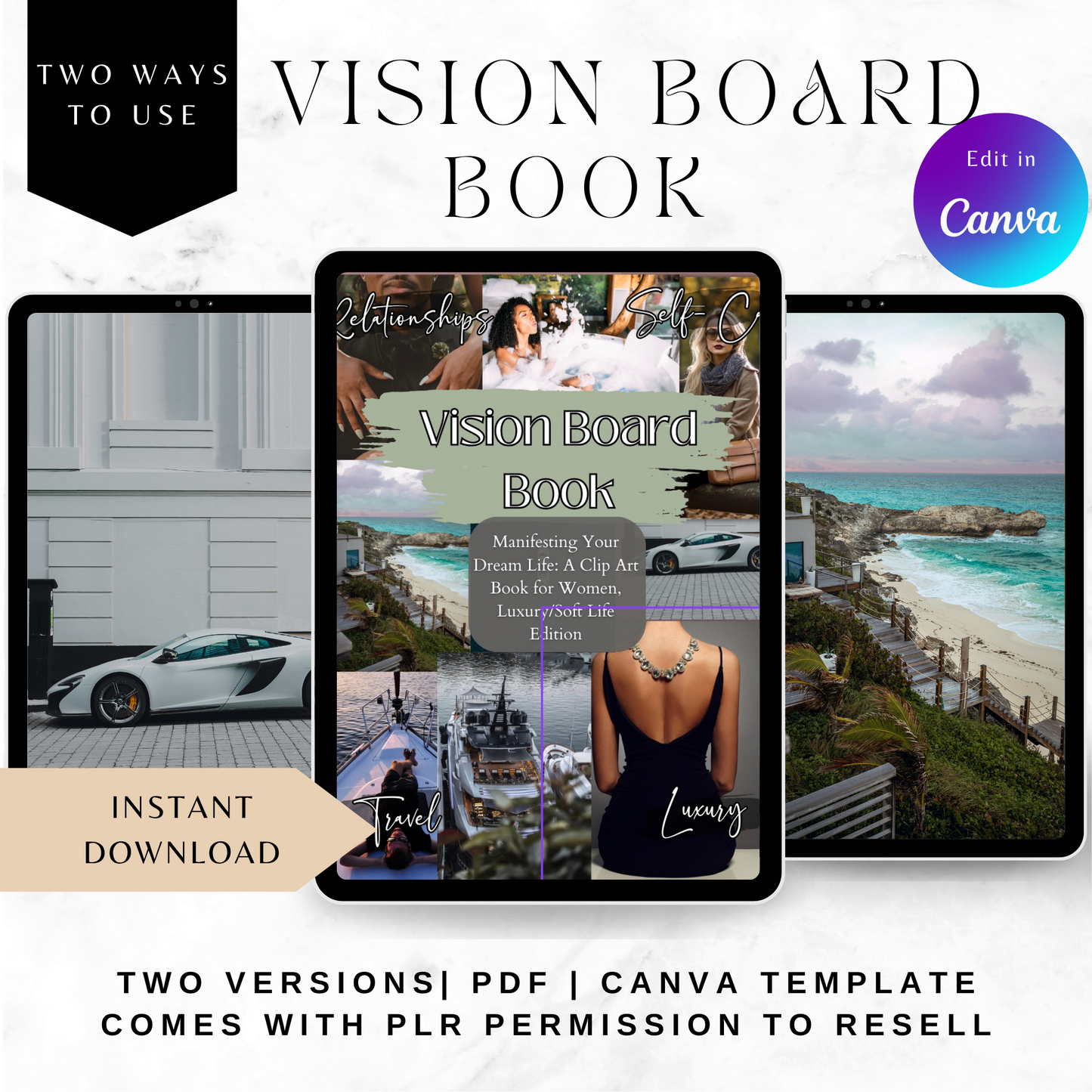 Vision Board Book | PLR/MRR Product